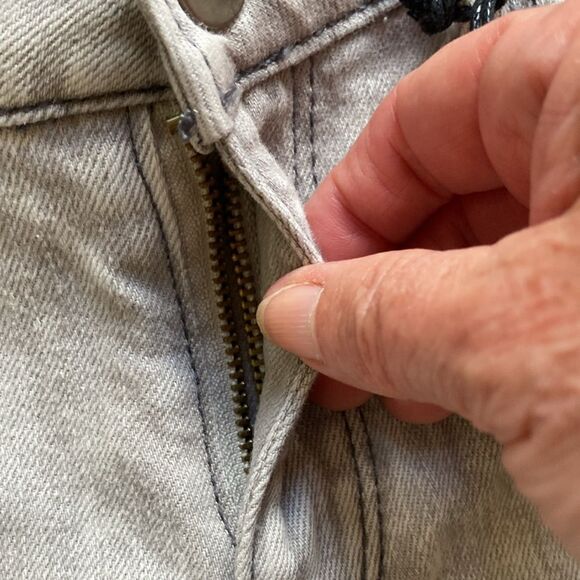 For The Republic Denim Distressed Gray Ankle Skinny Jeans Size 2/25 New - Picture 5 of 8